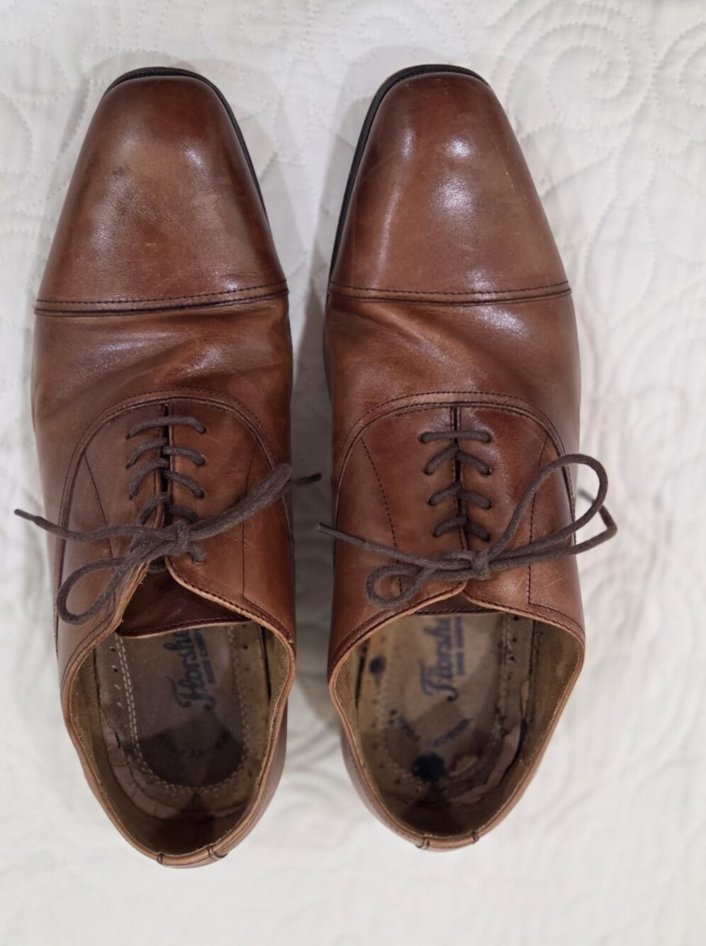 Men's Florsheim Brown Dress Shoes Size 10